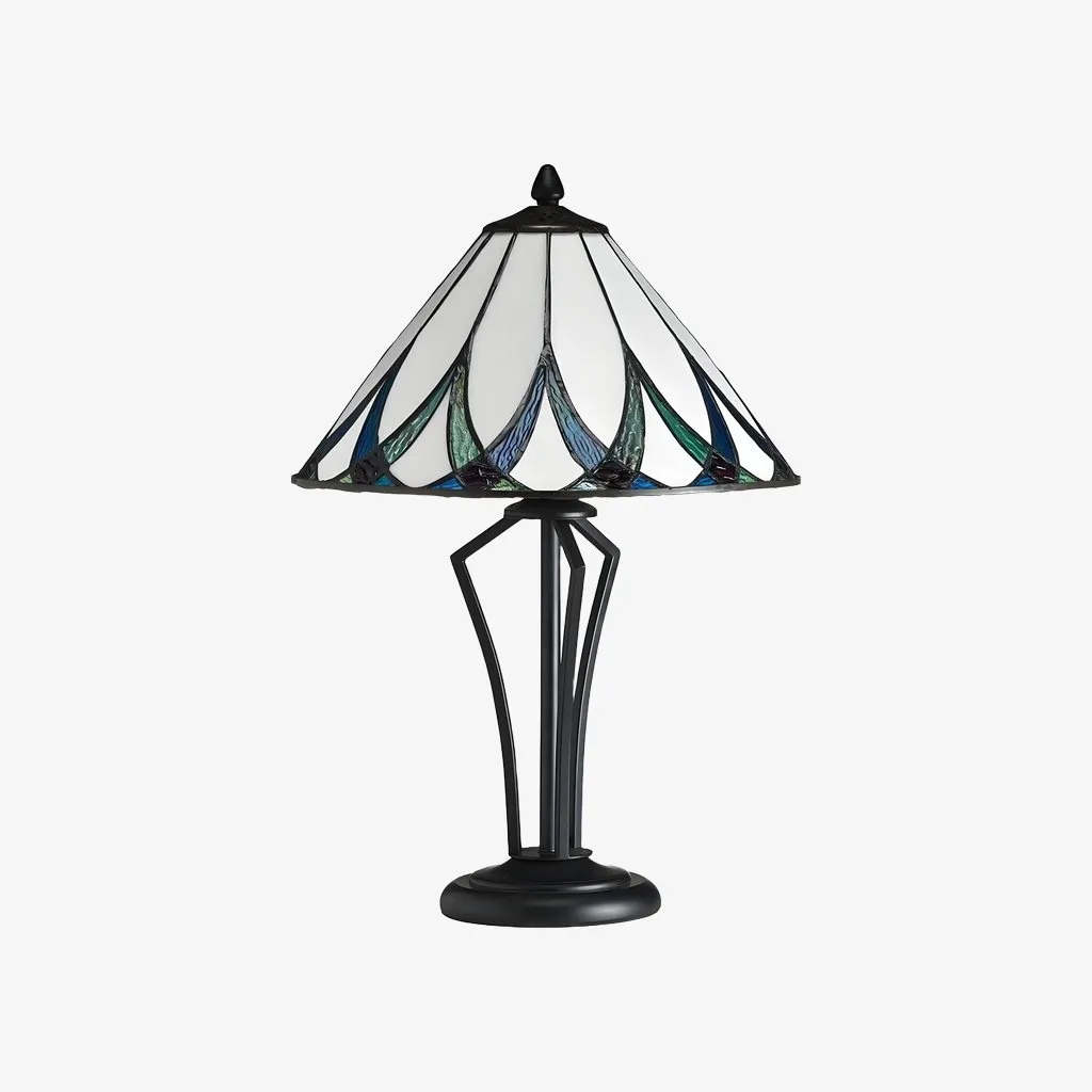 TF Allanton Tiffany-Style Table Lamp - Accent Lighting for Study T641