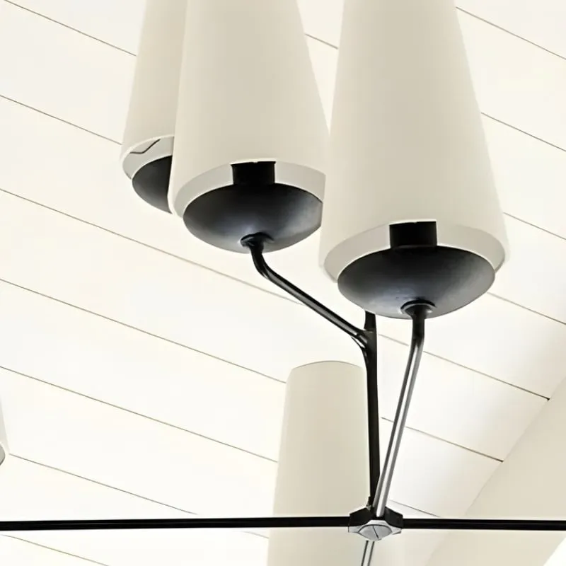 VertiFount Chandelier – Layered Metal Design for Open Interiors T566