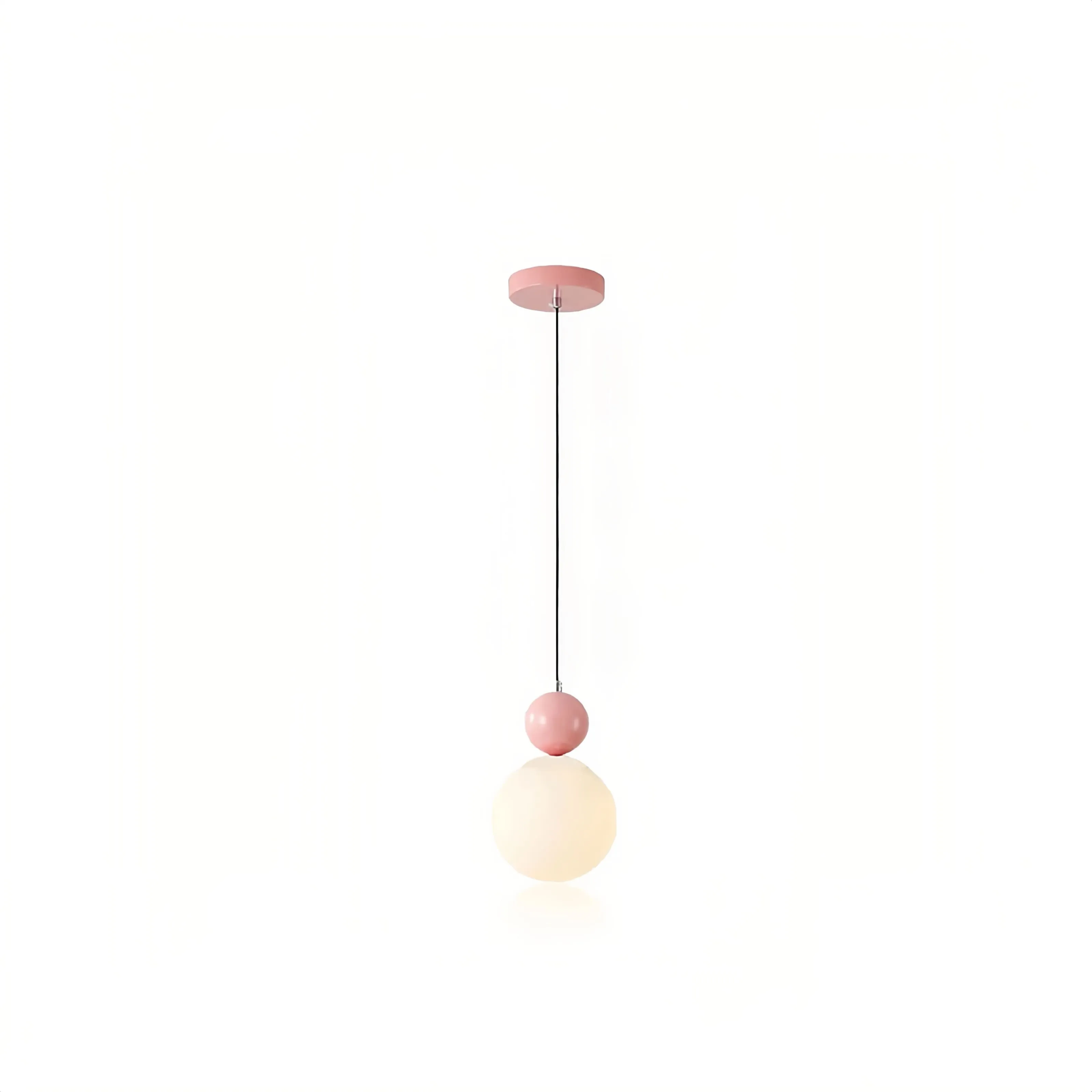 Modern Glass Pendant Light – Minimalist Warm Glow for Dining & Bar S240