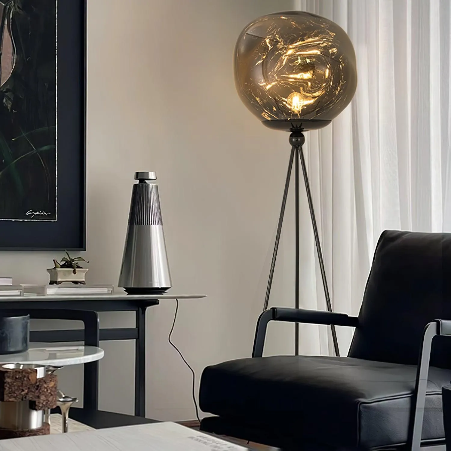 Tripod Irregular Lava Floor Lamp M216