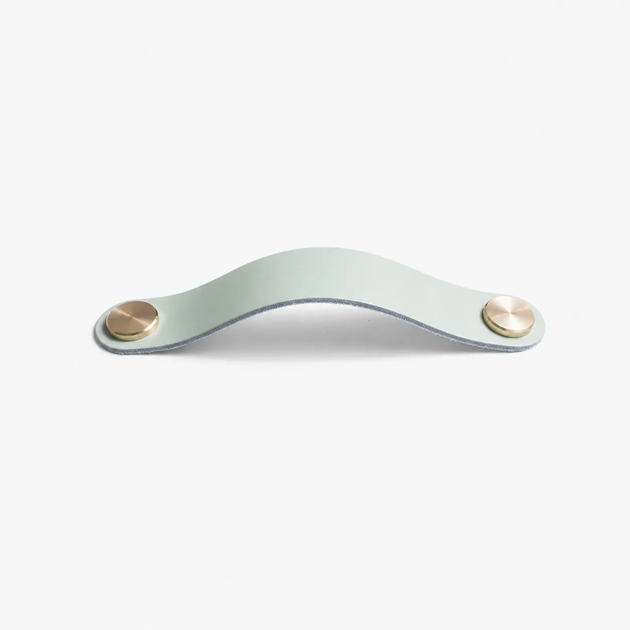 Cowhide leather and brass cabinet pull handle color and size option