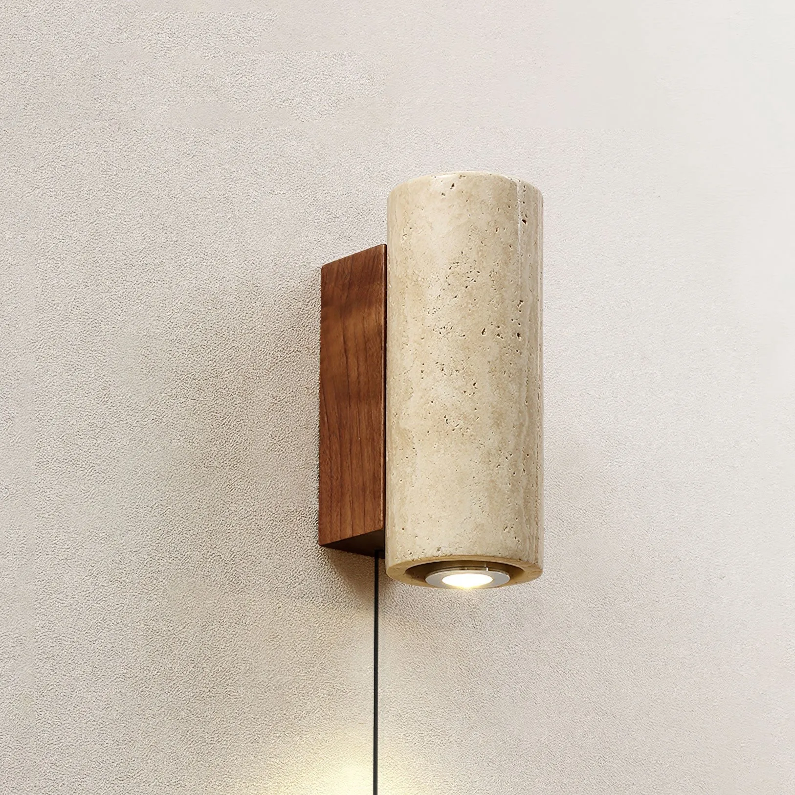 Vintage Marble Travertine Wall Lamp M475