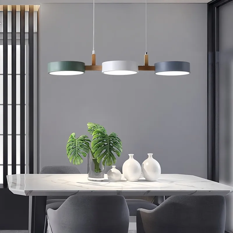 Nordic Modern Simple Macaron 3 Head Pendant Lamp M30