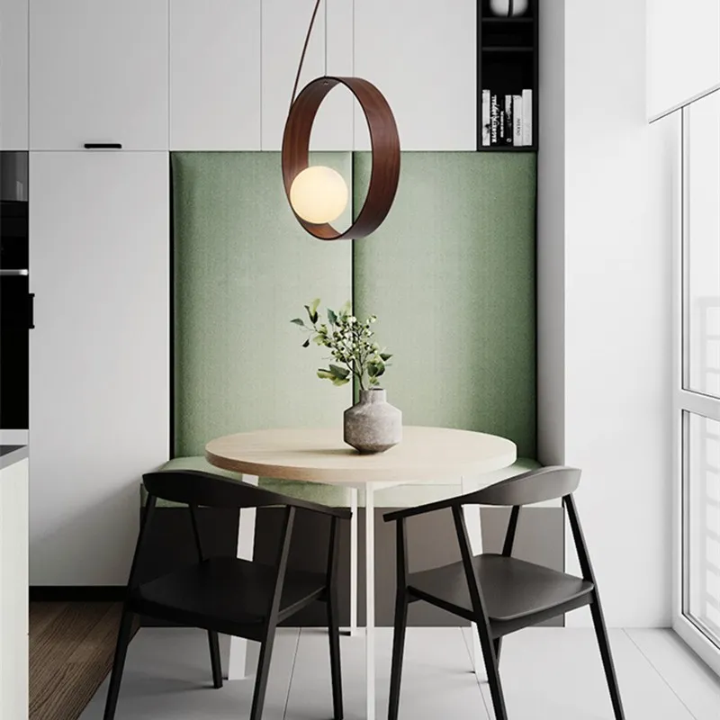 RING Wooden Pendant Light