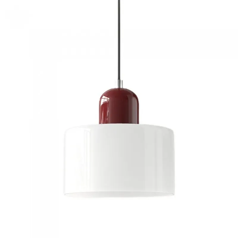 Nordic Morandi Cylinder Glass Pendant Light S66