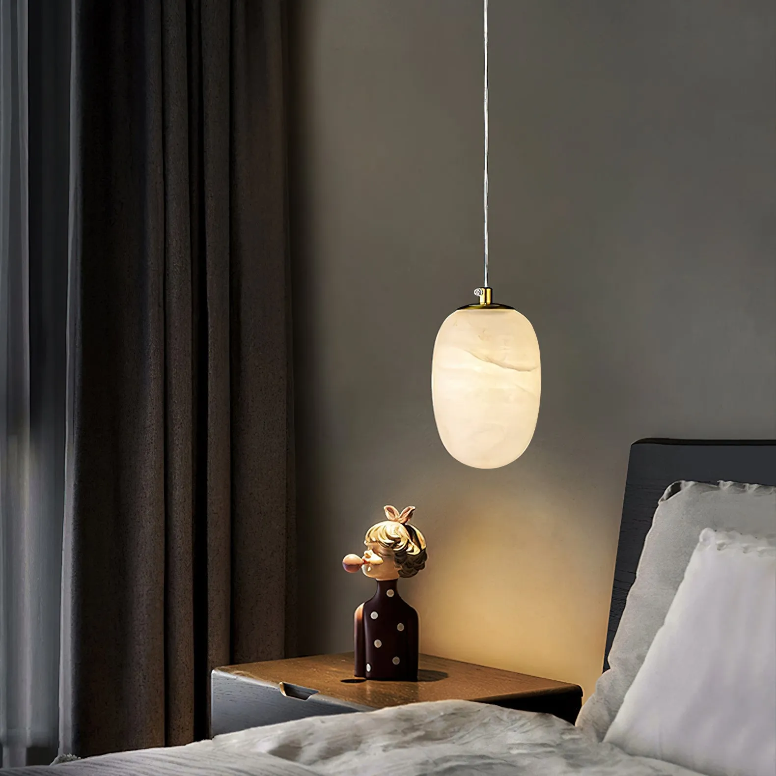 Alabaster Bedside Pendant Light T1647