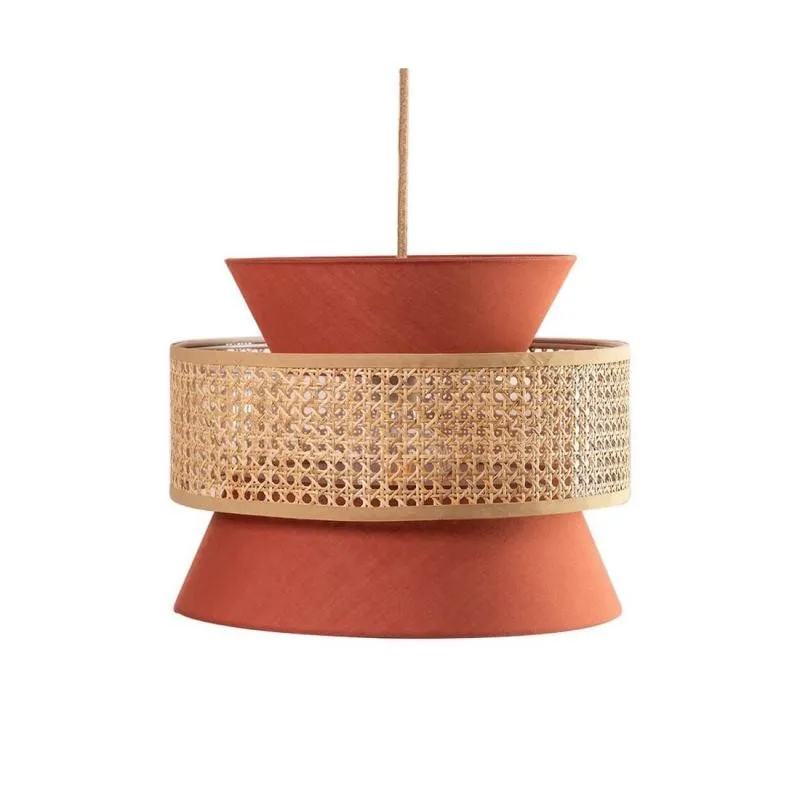 Natural Texture Rattan Pendant Light