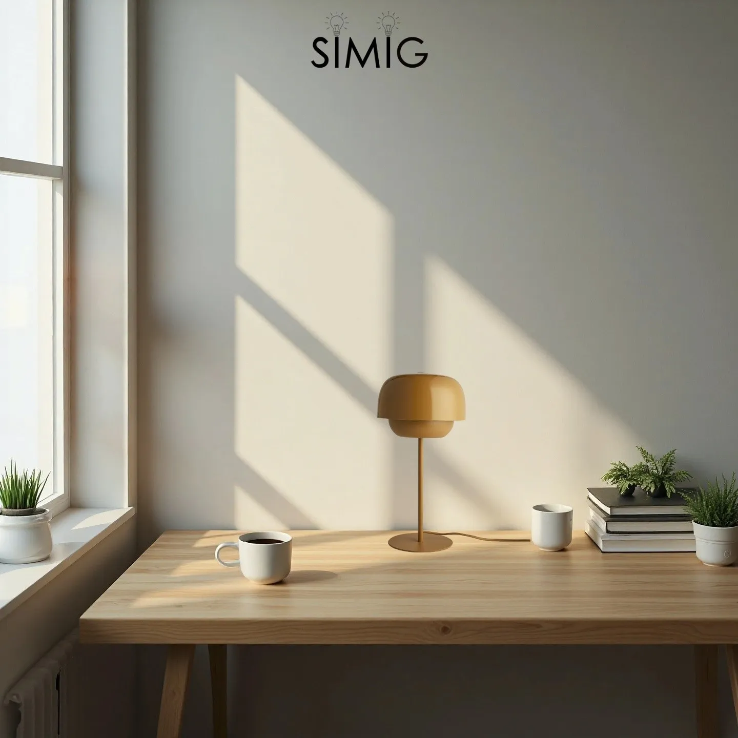 Clinco Minimalist Metal Dome Lamp ‑ Ambient Glow for Side Table S246