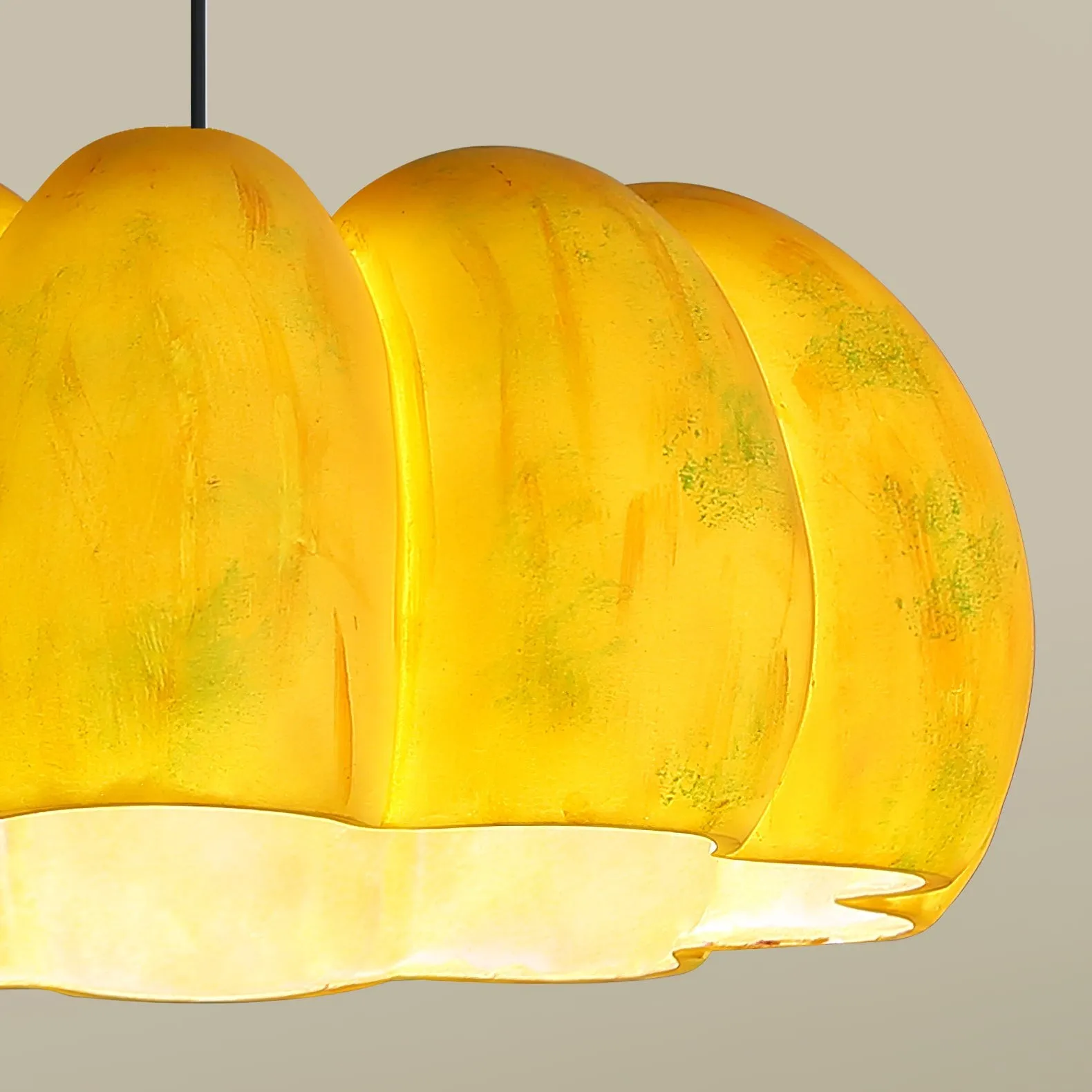 Nordic Rustic Pumpkin Pendant Light S04