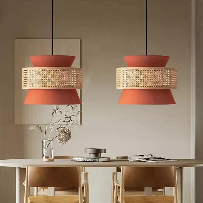 Natural Texture Rattan Pendant Light