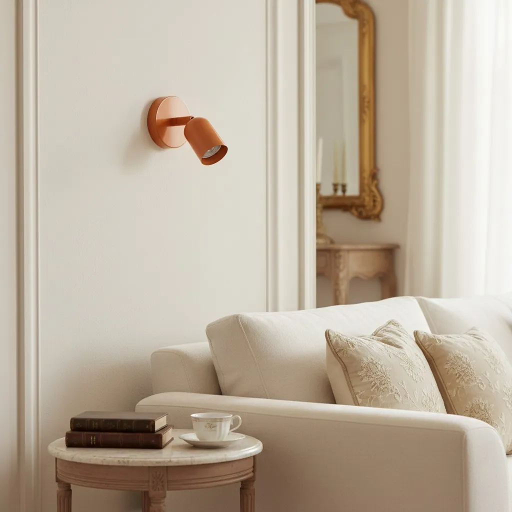 Solid Color Wall Sconce - Modern Bauhaus LED Bedside Lighting Interior S169