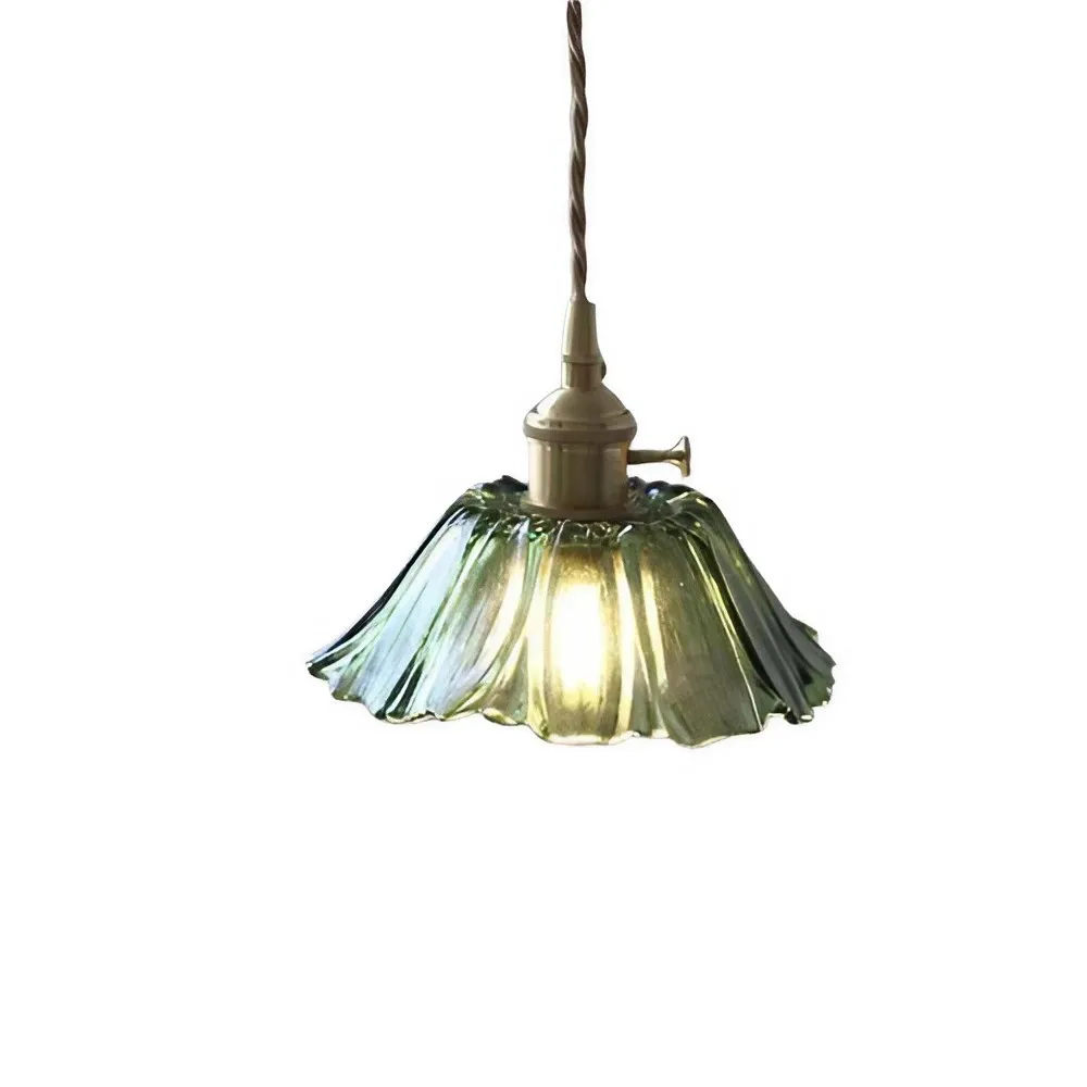 Tiffany Lotus Glass Pendant Light for Living Room S08