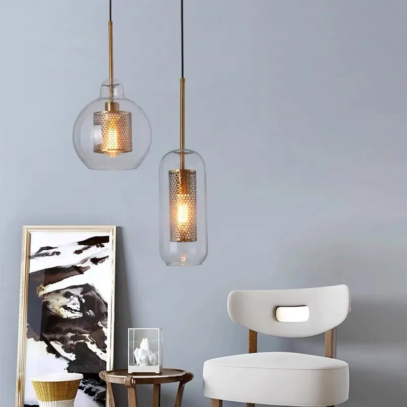 Modern Chiswick Glass Pendant Light Fixtures for Kitchen Dining Room