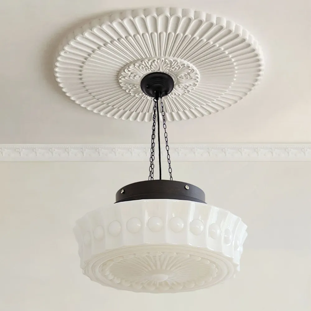 Iron Glass Cylinder Shade Chandelier G14