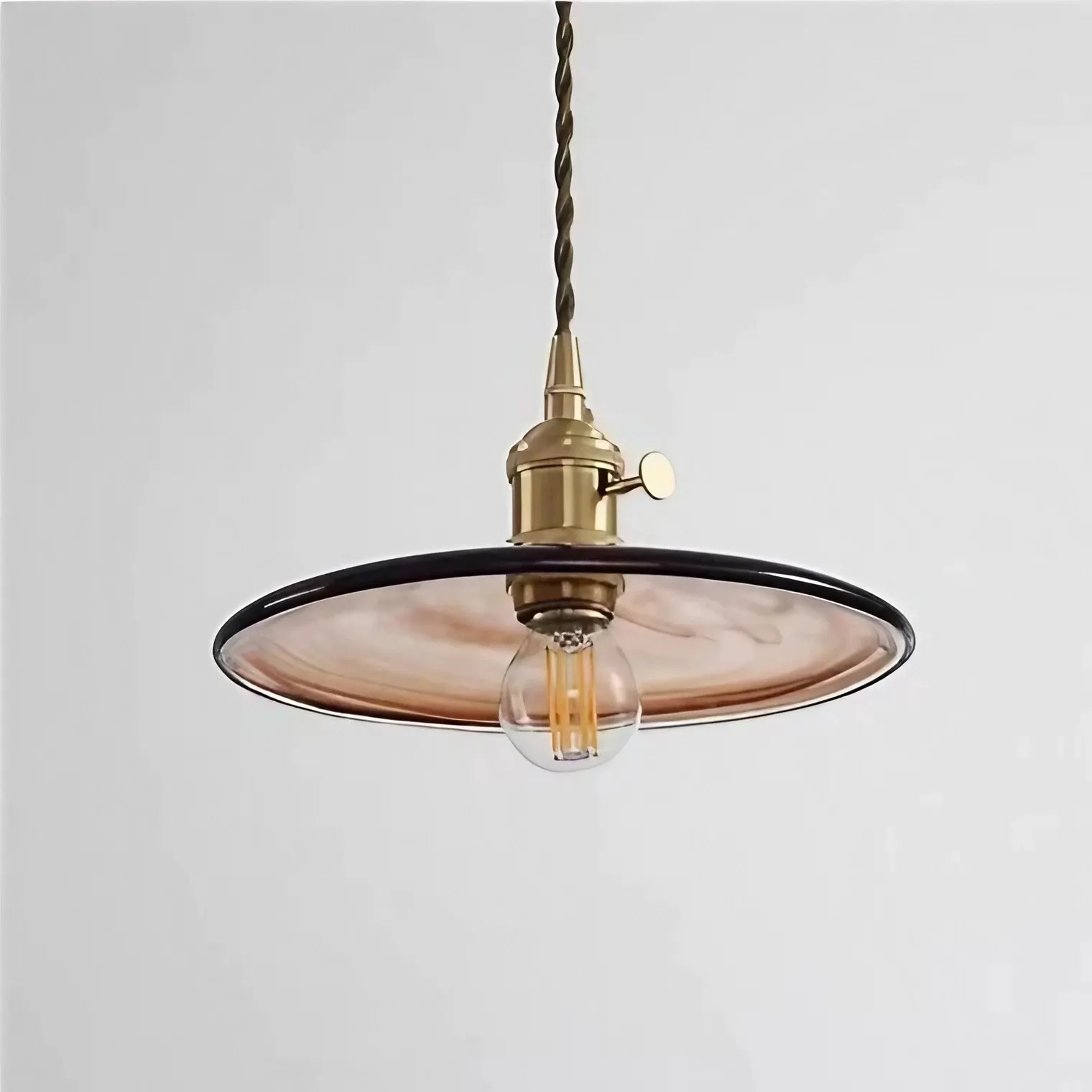 Flower Petal Glass Pendant Light
