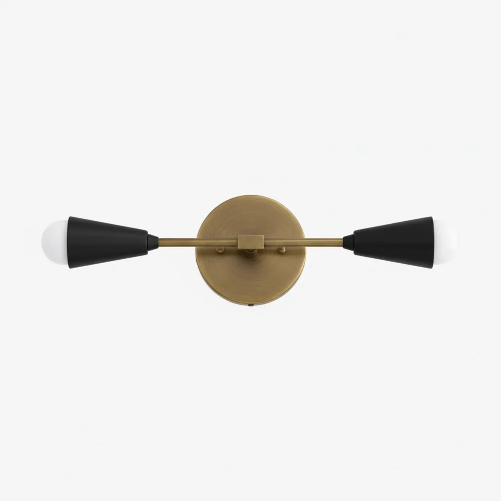 Mobilux Line Minimalist Vanity Light Fixture - Mid Century Bathroom Sconce T315