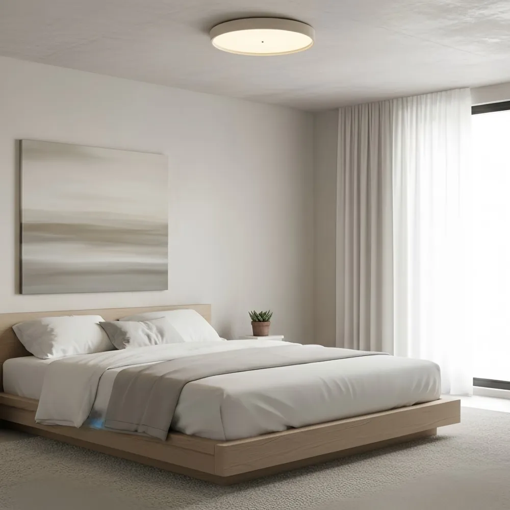 Zenthoris Travertine Ceiling Light Minimalist Flush Mount - Modern Ambient Hallway Lighting T1119