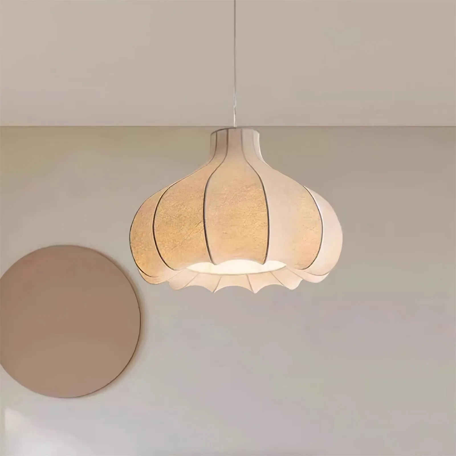 Onion Bubble Silk Pendant Lamp M434