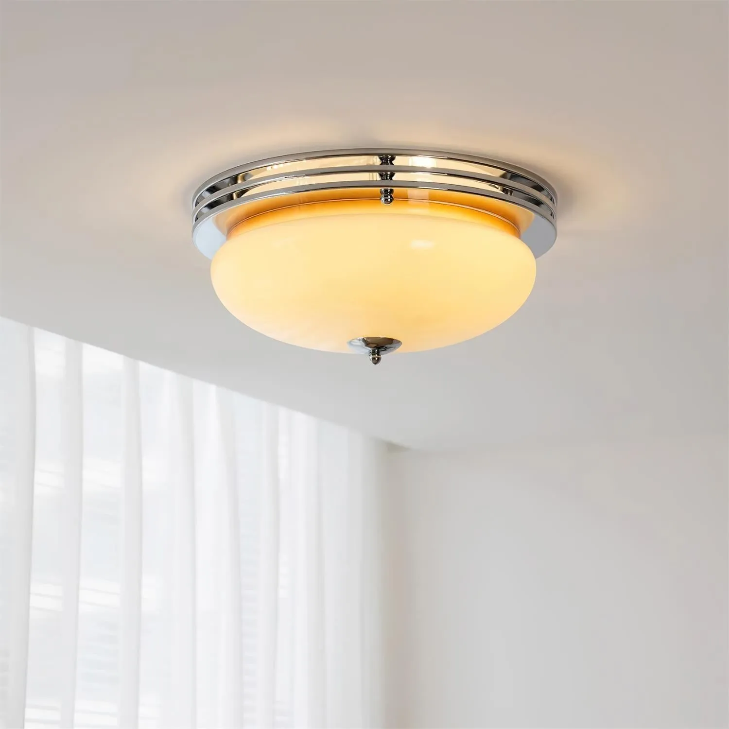 Bauhaus Egg Tart Ceiling Light P034