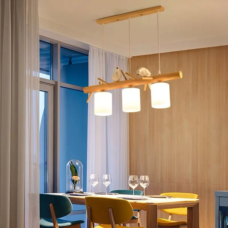 BIRDY Wooden Pendant Light