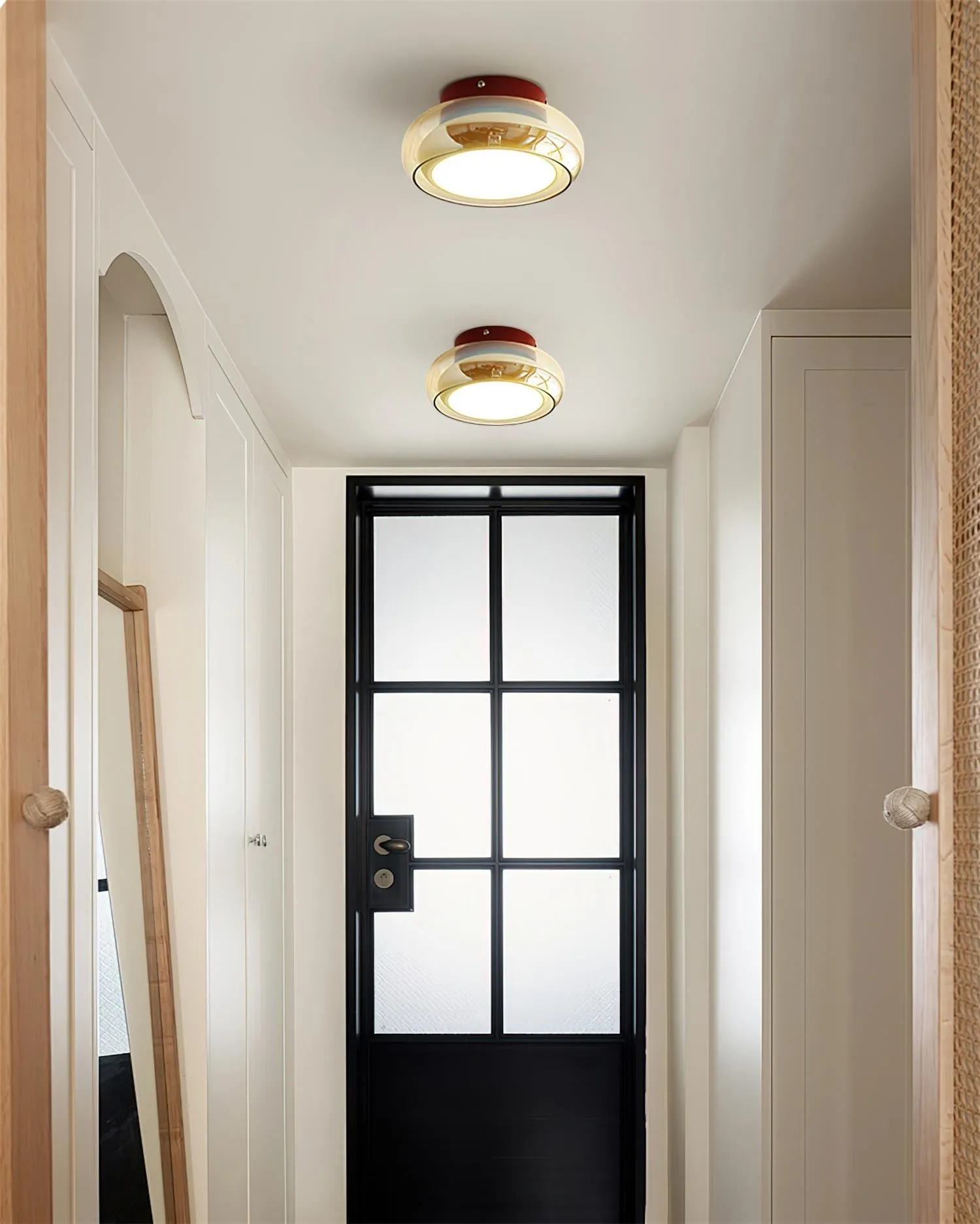 Atmospheric Simple Double Disc Ceiling Light M105