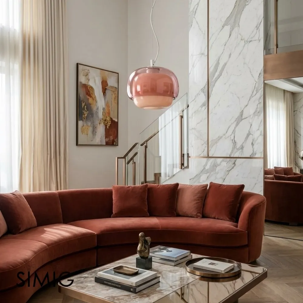 Clinco Layered Glass Hanging Lamp ‑ Chic Design for Living Room S251