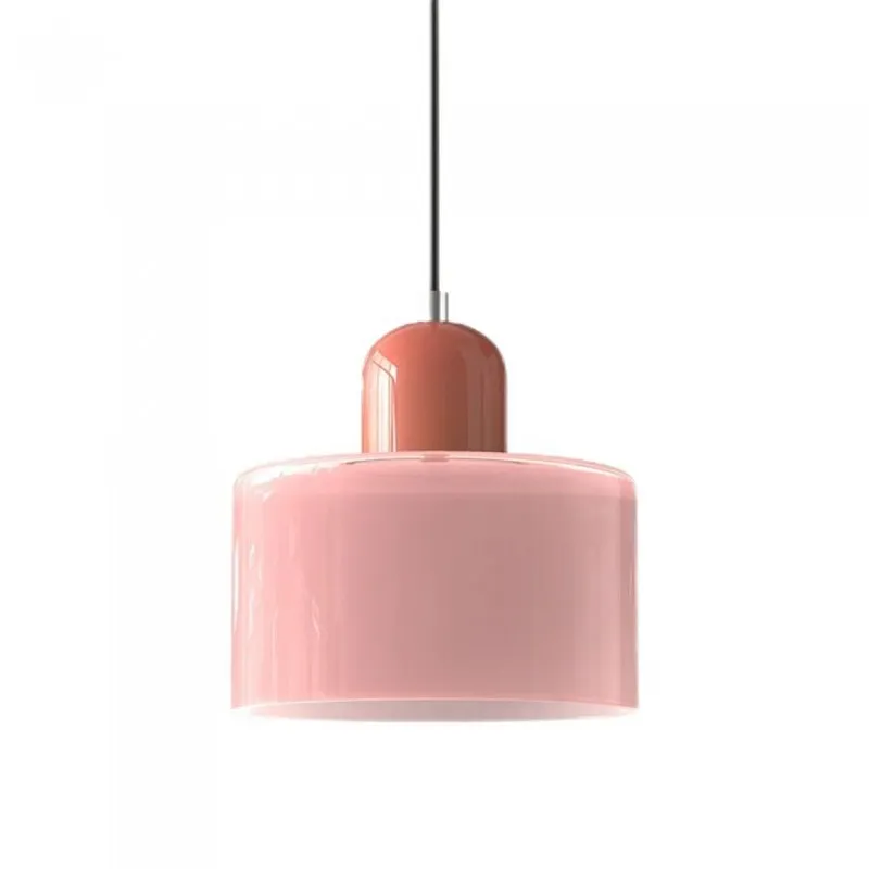 Nordic Morandi Cylinder Glass Pendant Light S66