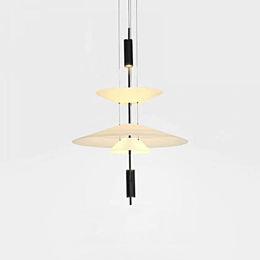 Plumeo Chandelier - Modern Layered LED Pendant for Living Room