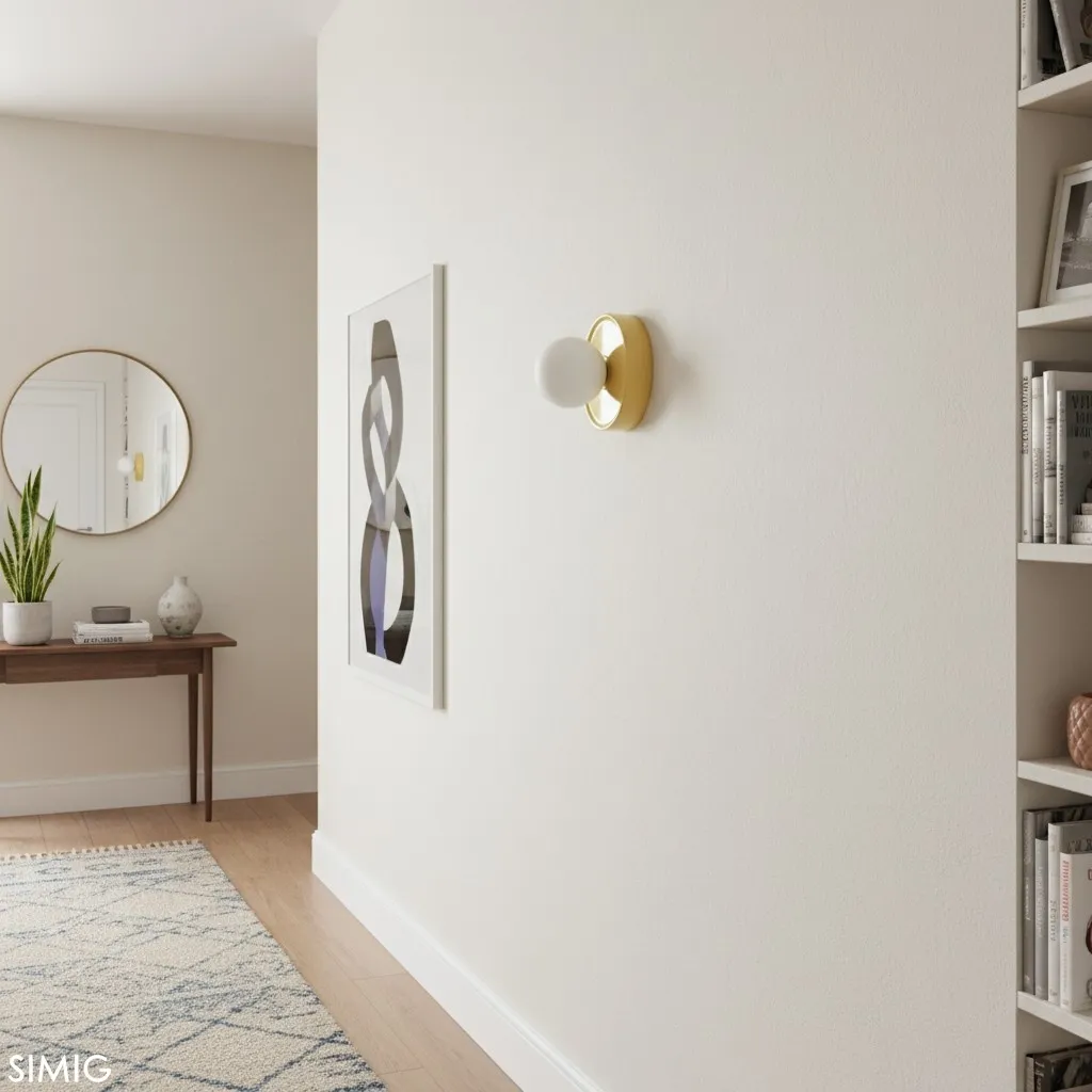 Solna Round Wall Lamp - Modern Glass and Ceramic for Bedroom T745