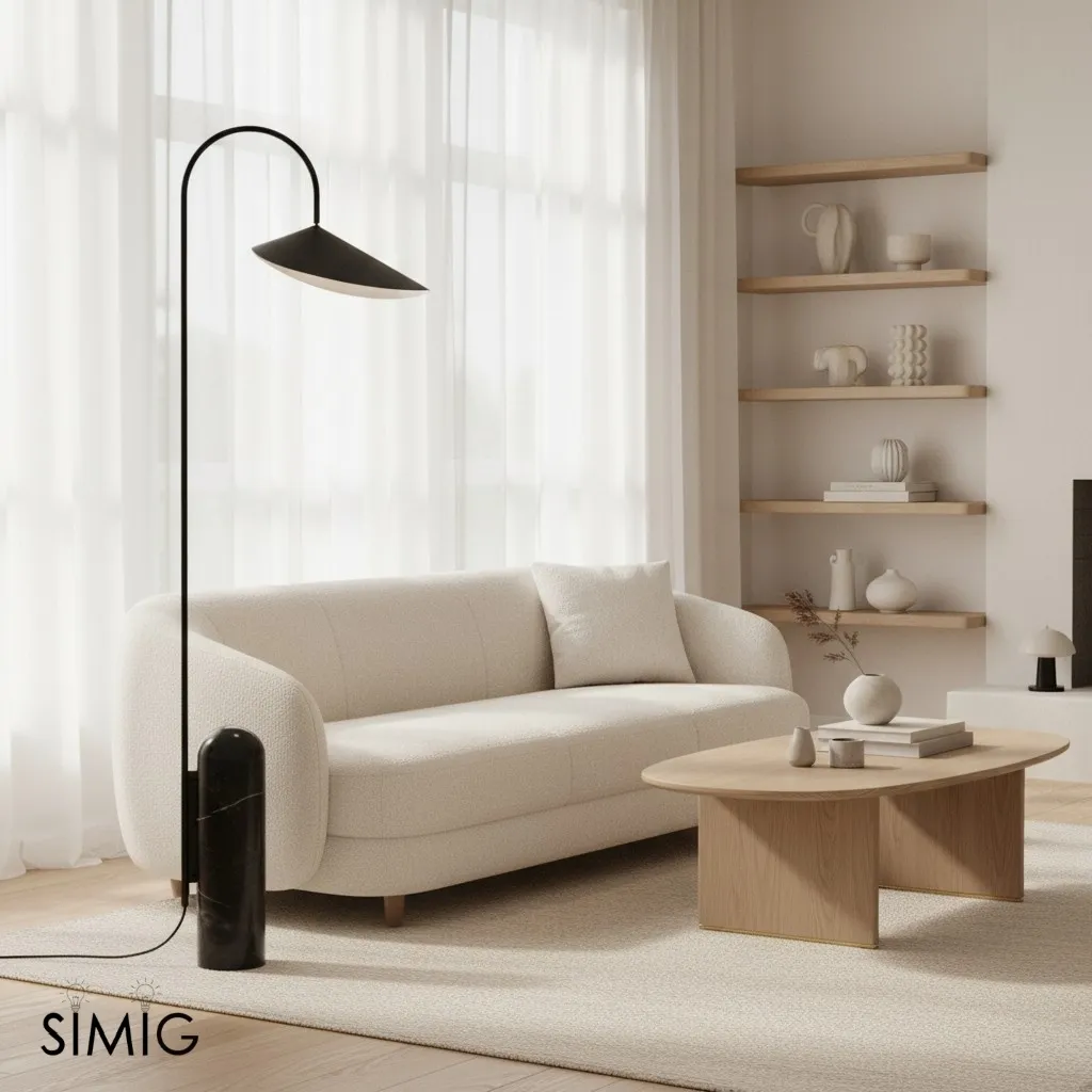 Nulavo Floor Lamp - Minimalist Pivoting Lamp for Contemporary Interiors