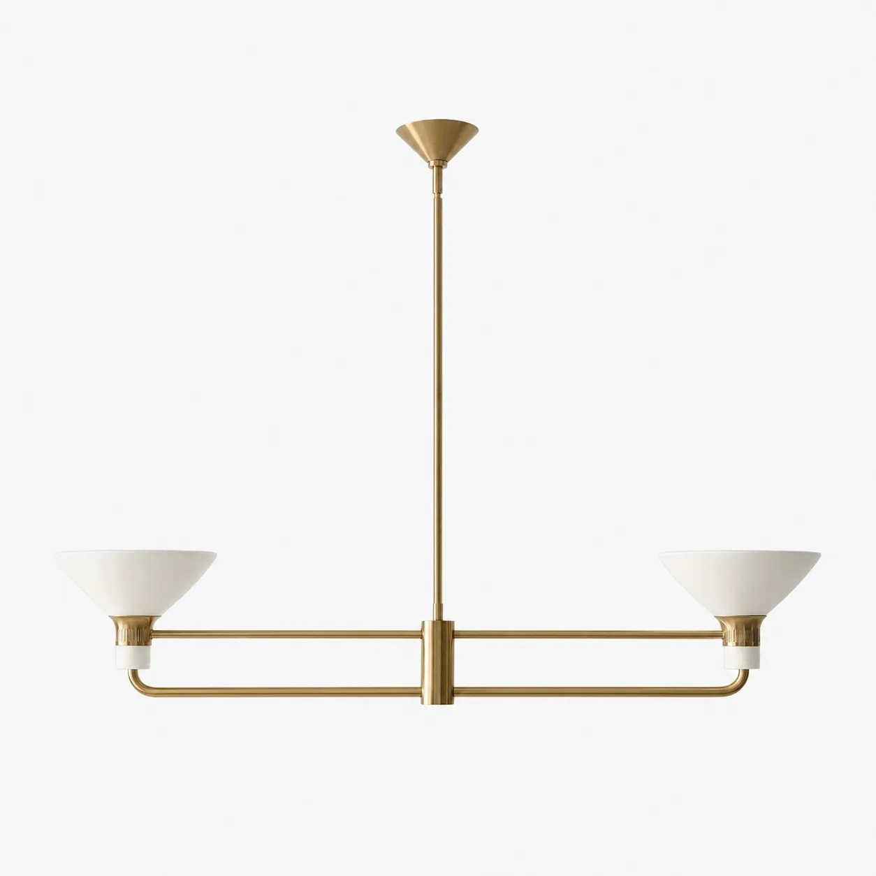 SKU: White / Brass / 2 Heads