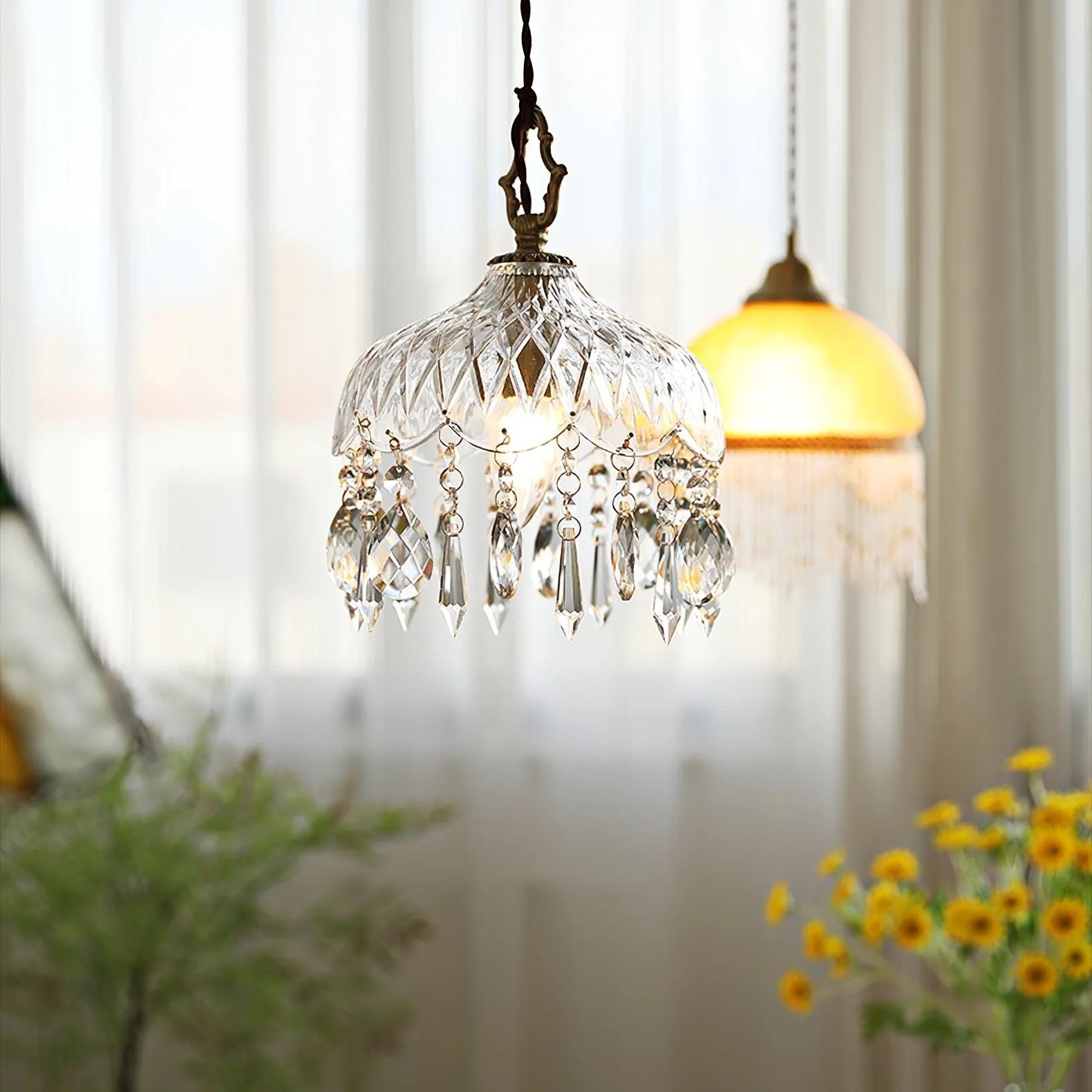 Nordic Bowl Shade Glass Pendant Lamp S99