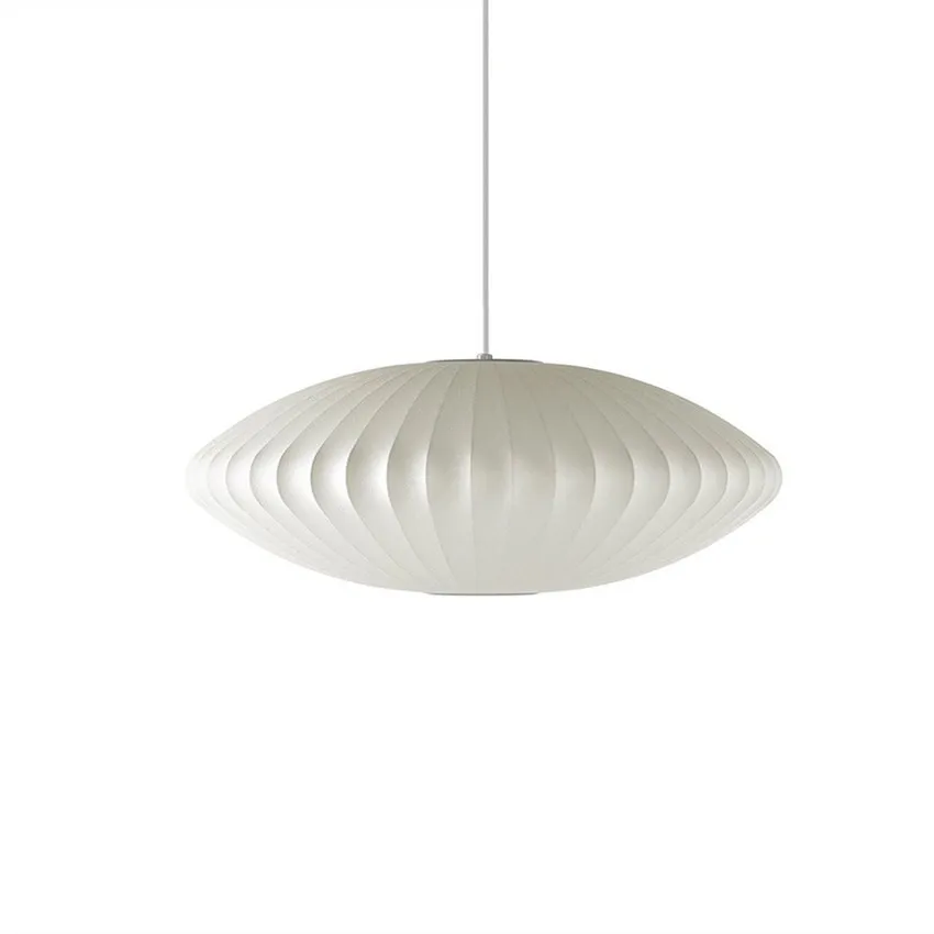 Saucer Bubble Pendant Lamp - Elegant Silk Design for Modern Interiors
