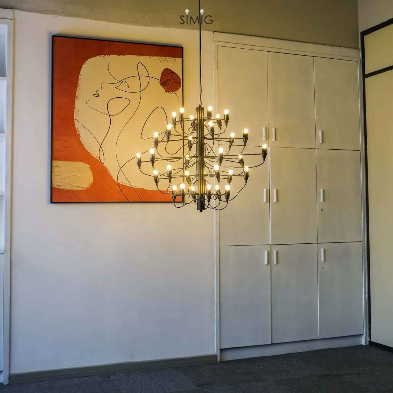 Tendrila Multi-Light Chandelier - Industrial Style Pendant Light for Dining Room