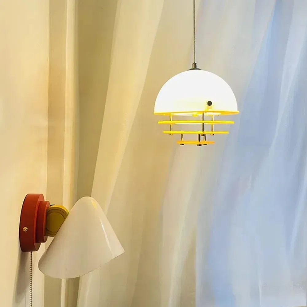 Bauhaus Sunset Pendant Lamp - Warm Ambient Lighting for Living Room S213