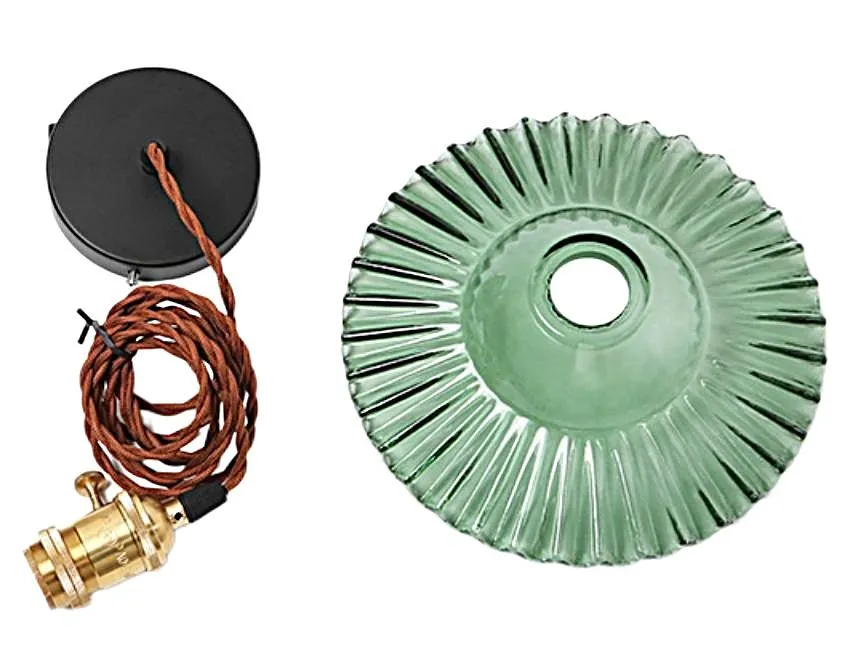 Exotic Vintage Glass Pendant Light