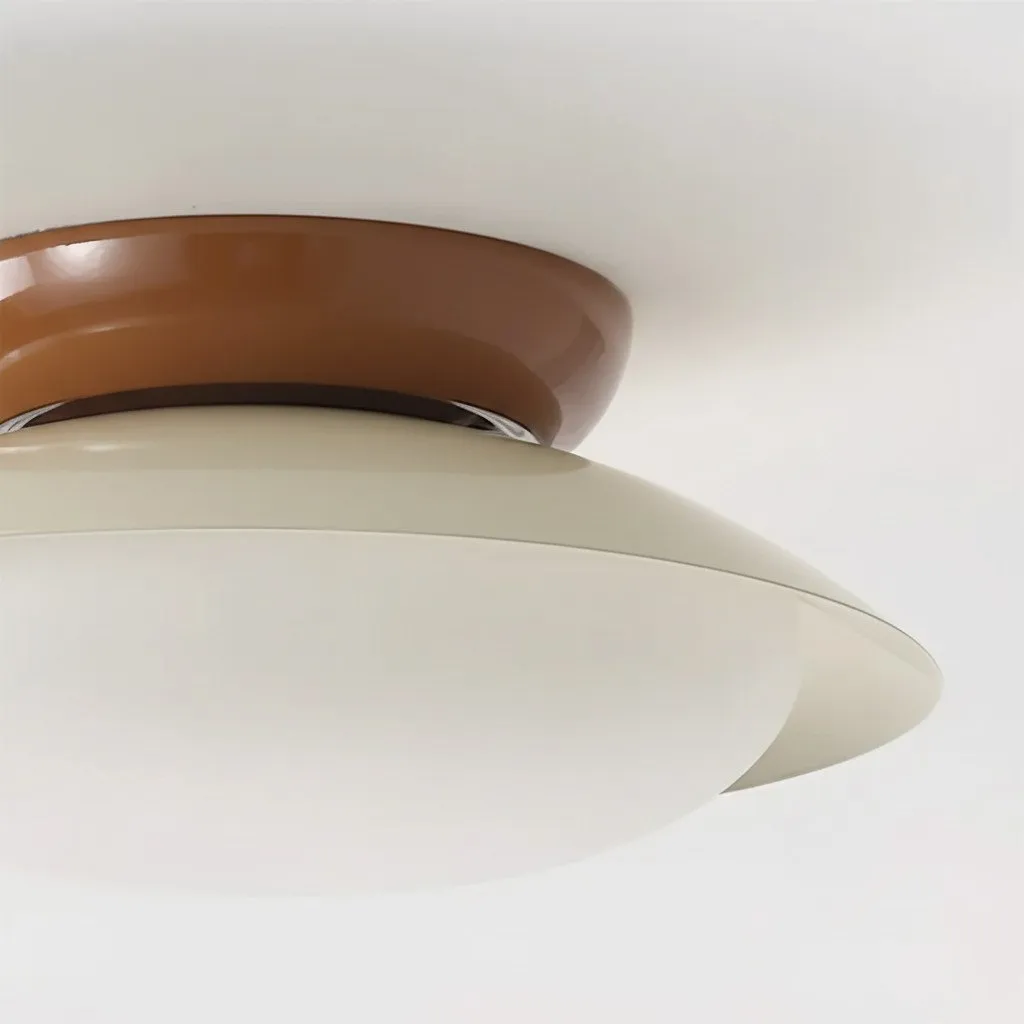 Heliora Dome Ceiling Light - Modern Metal and PE for Bedroom T537