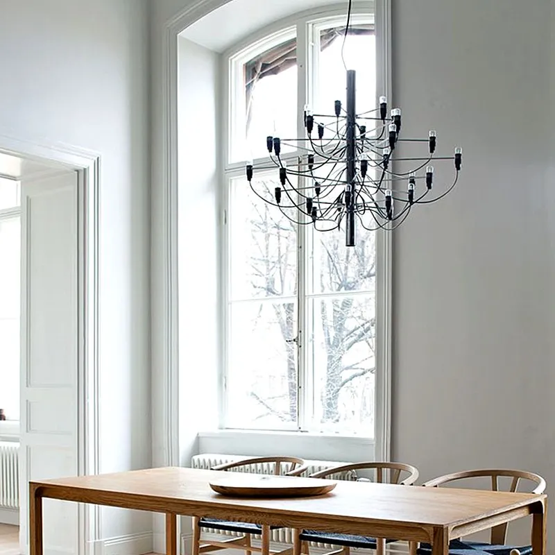 Tendrila Multi-Light Chandelier - Industrial Style Pendant Light for Dining Room