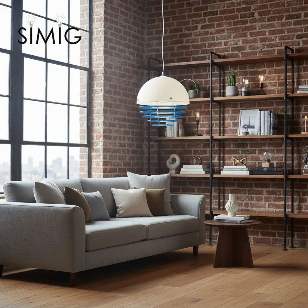 Bauhaus Sunset Pendant Lamp - Warm Ambient Lighting for Living Room S213