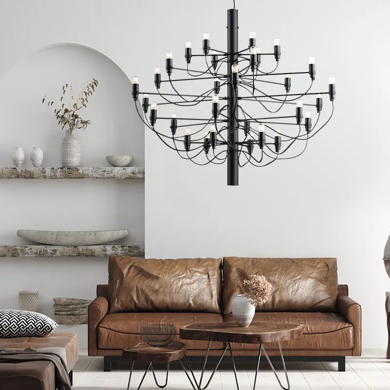 Tendrila Multi-Light Chandelier - Industrial Style Pendant Light for Dining Room