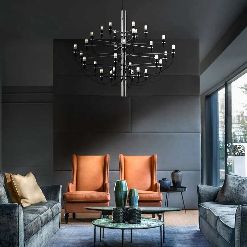 Tendrila Multi-Light Chandelier - Industrial Style Pendant Light for Dining Room