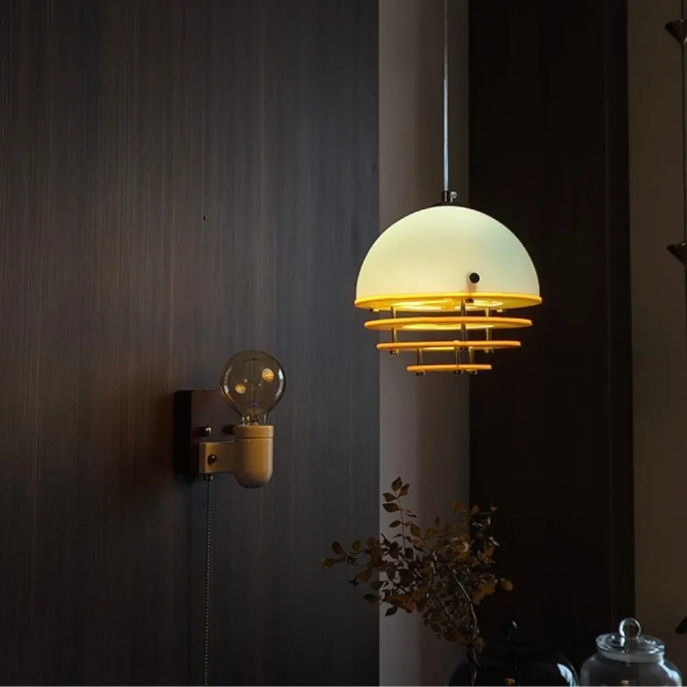 Bauhaus Sunset Pendant Lamp - Warm Ambient Lighting for Living Room S213
