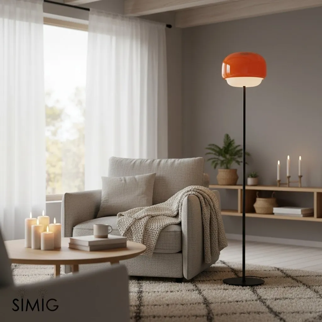 Clinco Vibrant Colored Glass Floor Lamp ‑ Modern Decorative Lighting T417