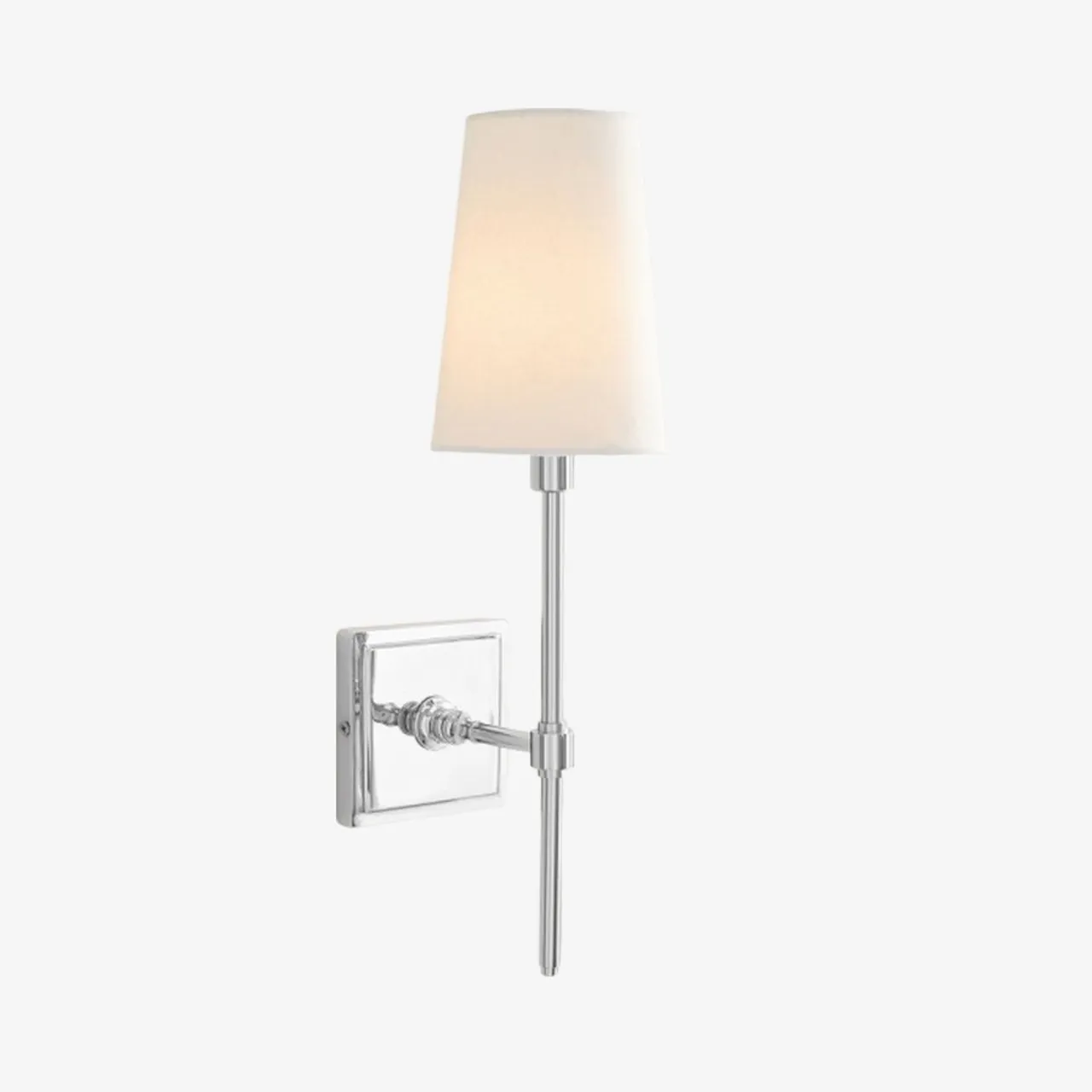 Derlina Stylish Retro Wall Lamp with White Linen Shades – Modern Industrial Design for Any Room T273
