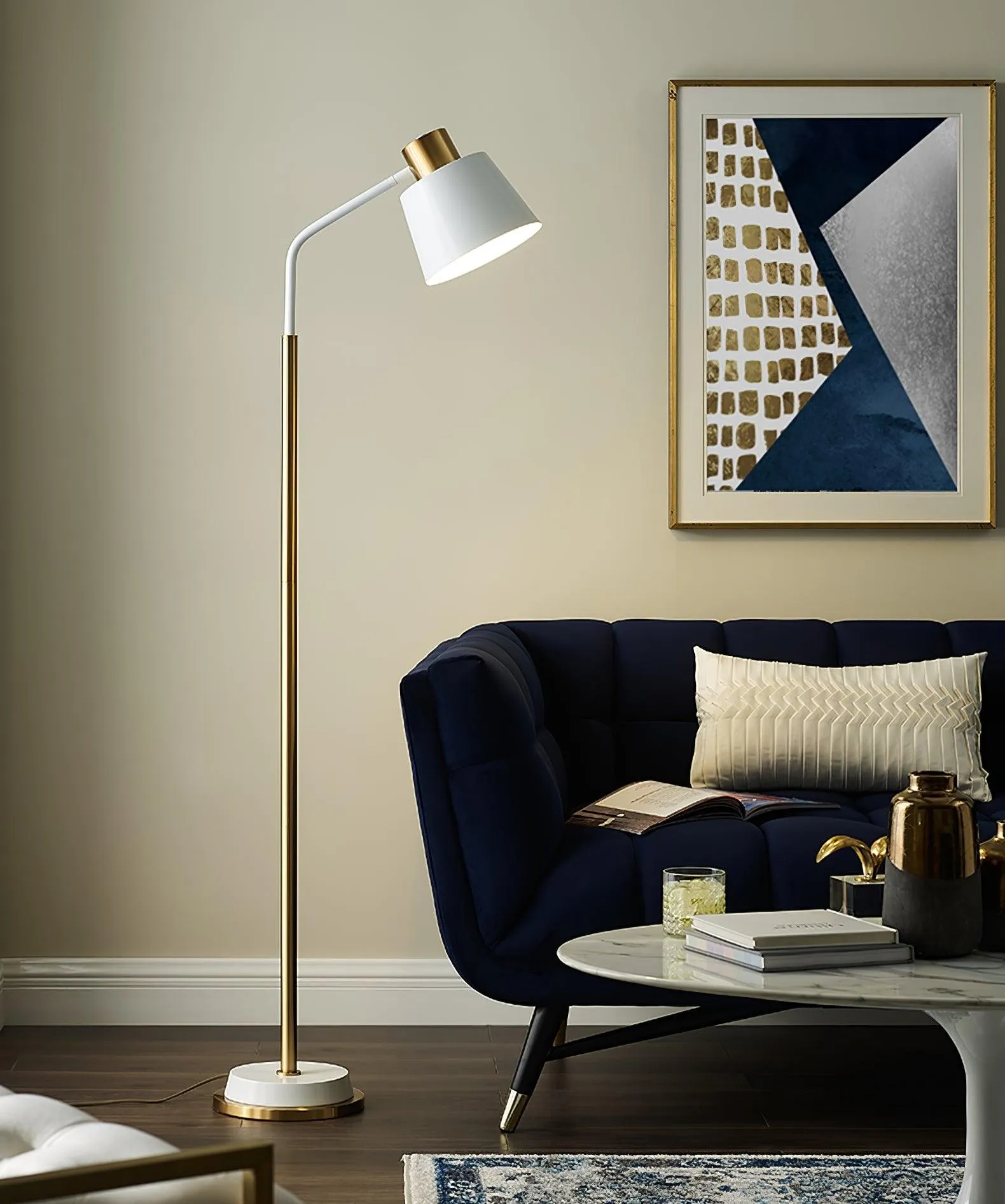 Modern Simple Luxury Metal Color Blocking Floor Lamp M373