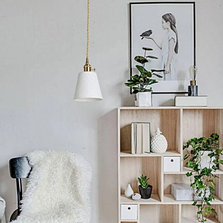 Ceramic Brass Pendant Series