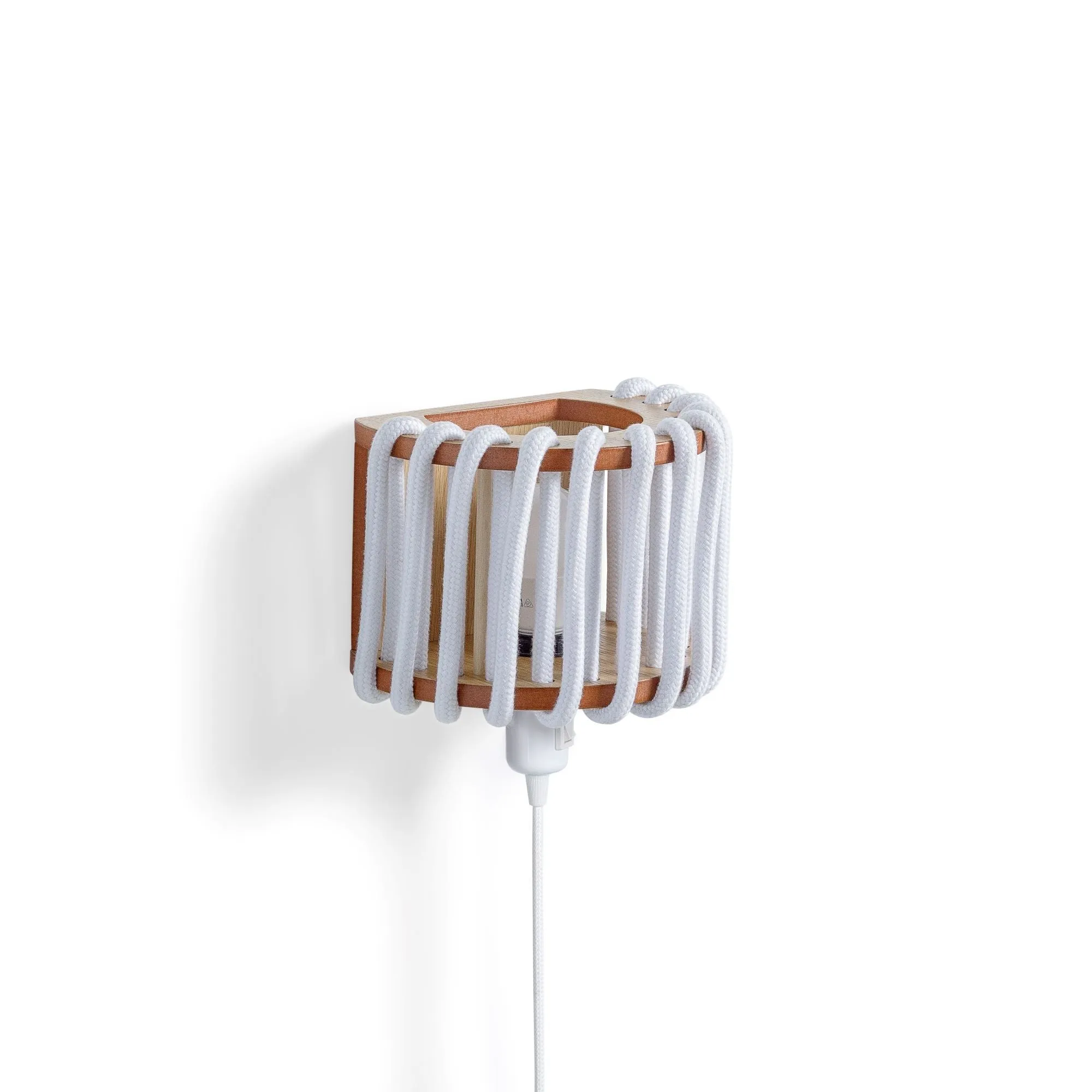 Macaron Rope-wrapped Wooden Wall Lamp S190