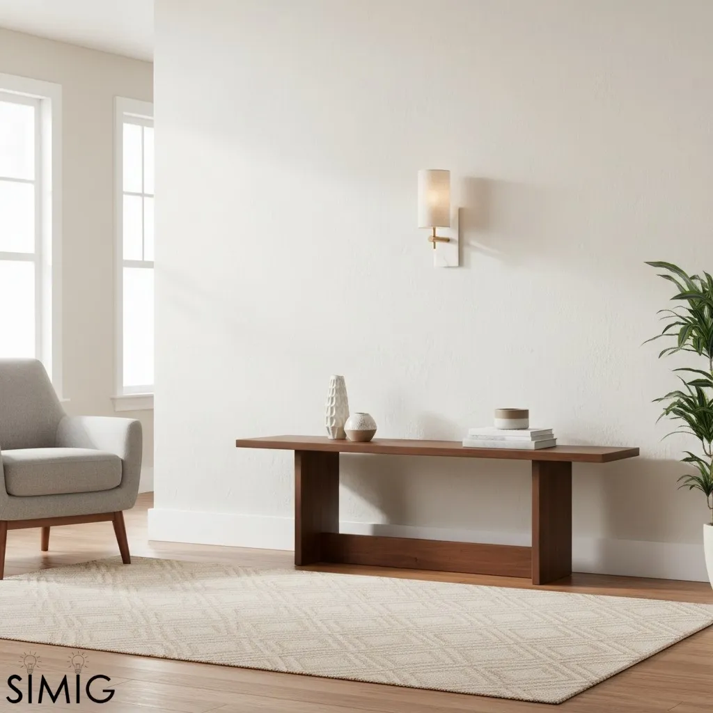 Linemora Timeless Marble Wall Lamp - Natural Linen Shade for Hallway T465