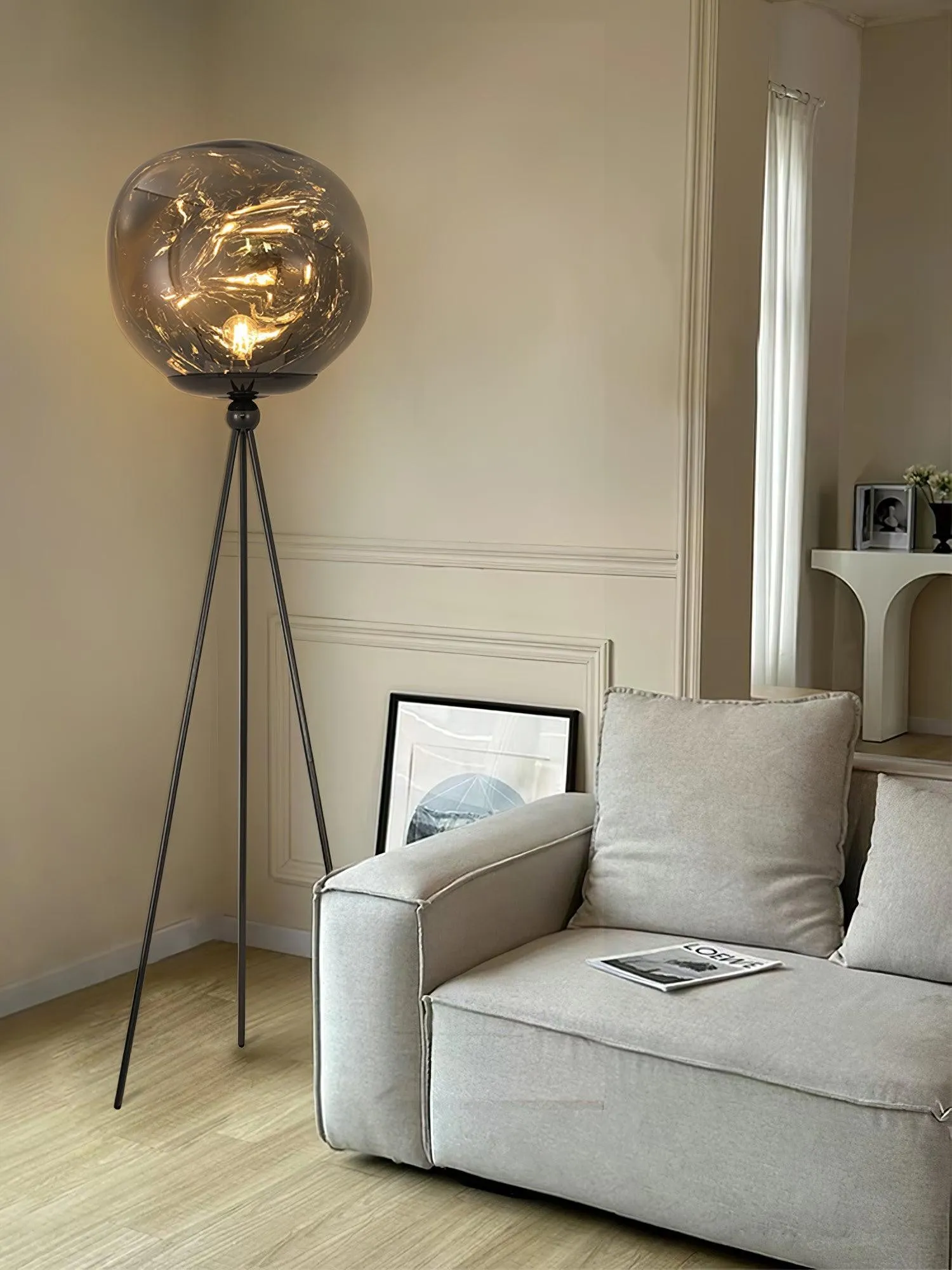 Tripod Irregular Lava Floor Lamp M216