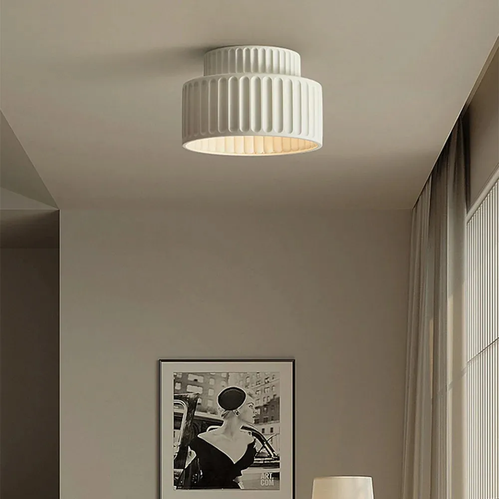 Modern Solid Color Recessed Resin Ceiling Lamp S177